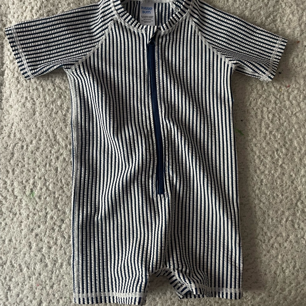 Rugged Butts Swim 2t seersucker